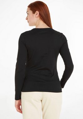 Calvin Klein Langarmshirt SMOOTH COTTON CREW NECK TEE LS mit Runhalsausschnitt und Langarm