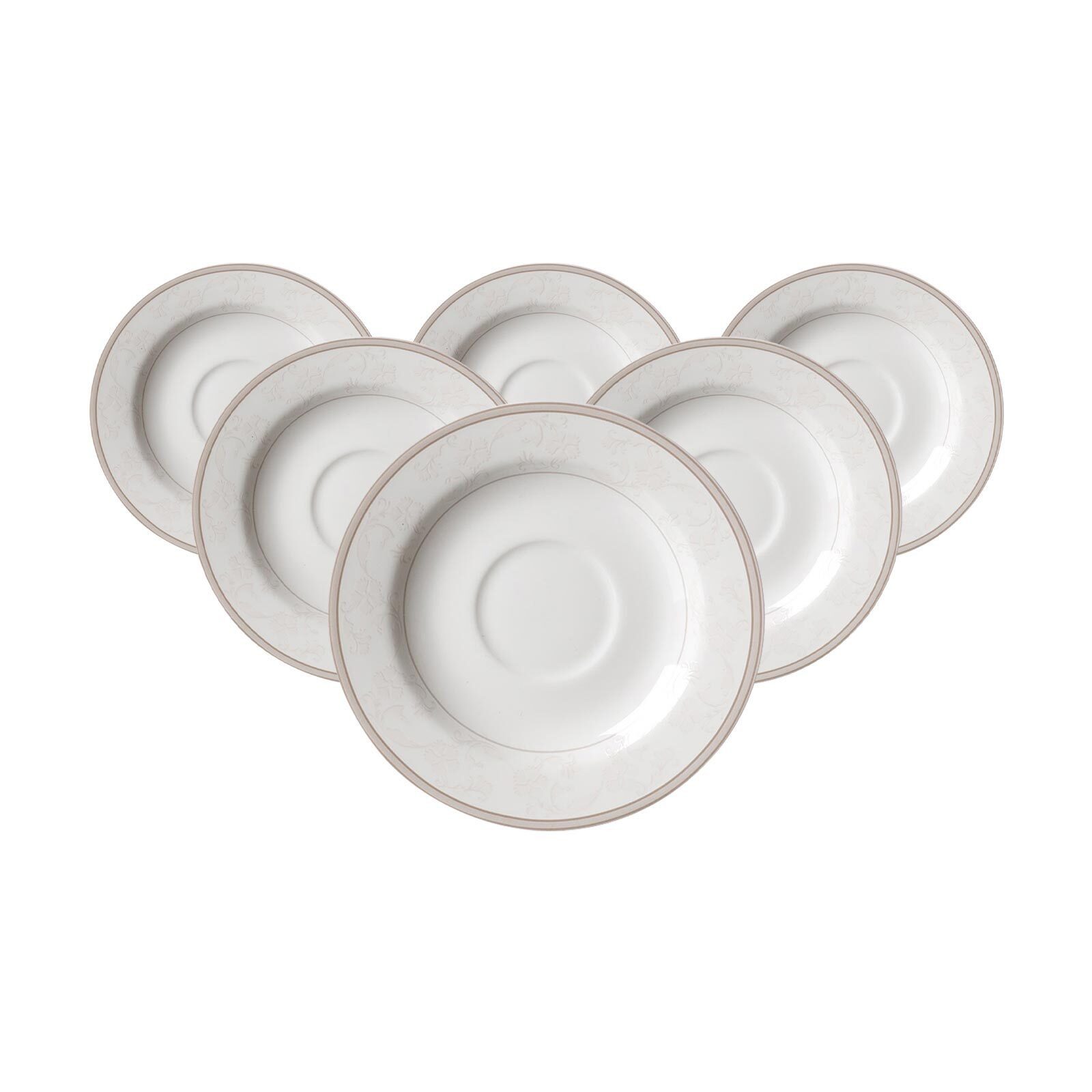 Ritzenhoff & Breker Untertasse Isabella Espressountertassen ø 13 cm 6er Set, (6 St)