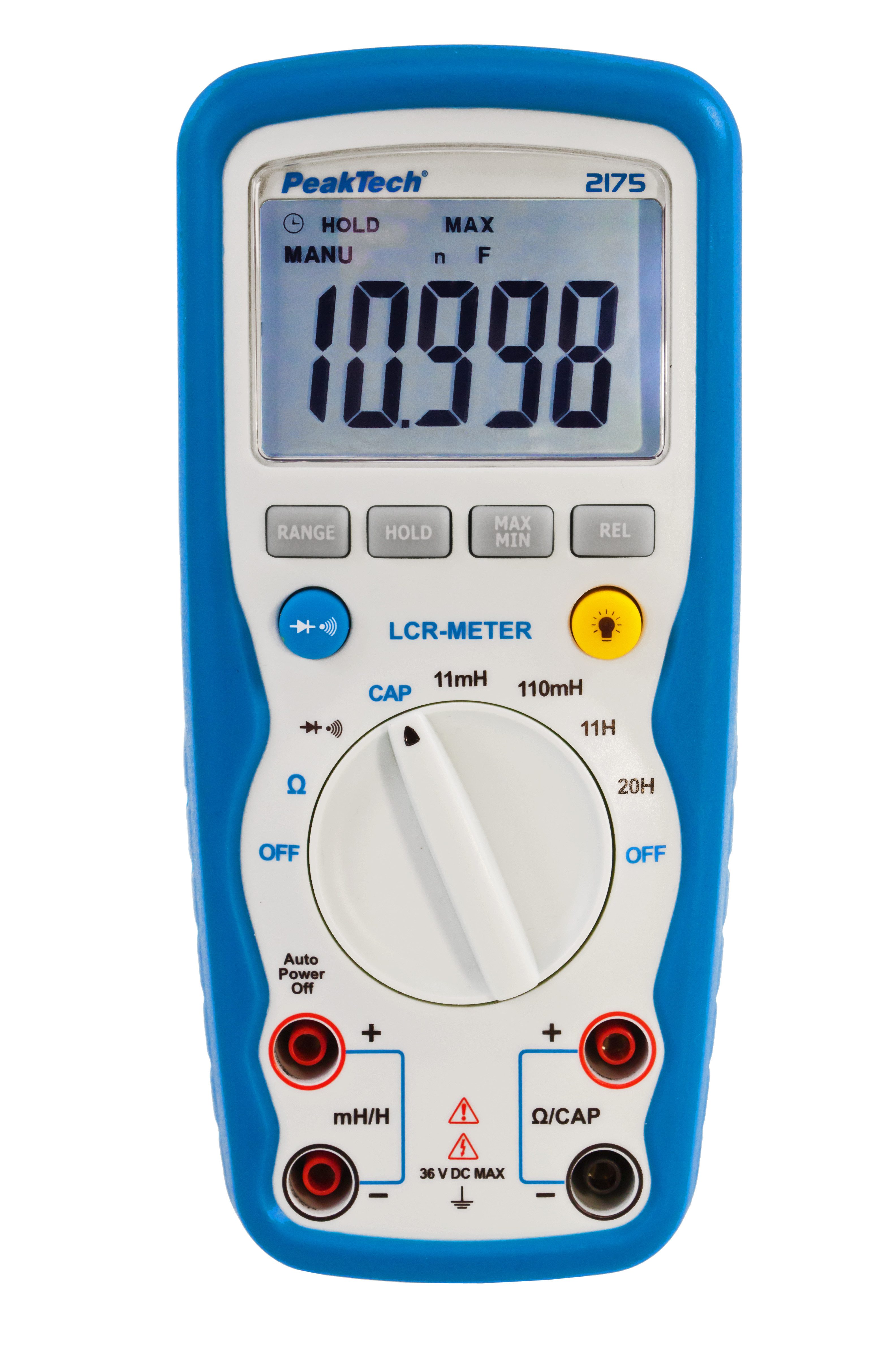 PeakTech Multimeter LCR-Meter 11000 Counts LCD IP67 Ω, Cap, Induktivität
