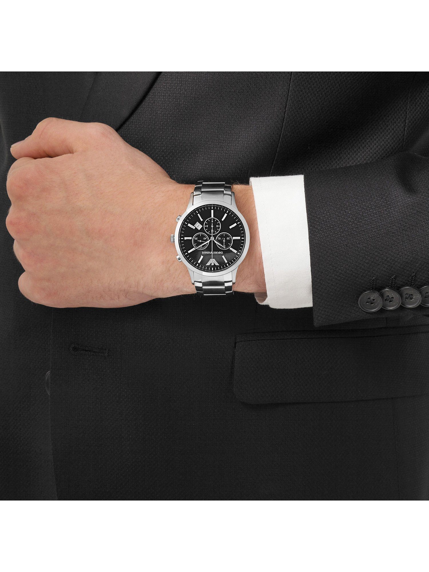 Emporio Armani Chronograph Emporio Armani Herren-Uhren Analog Quarz