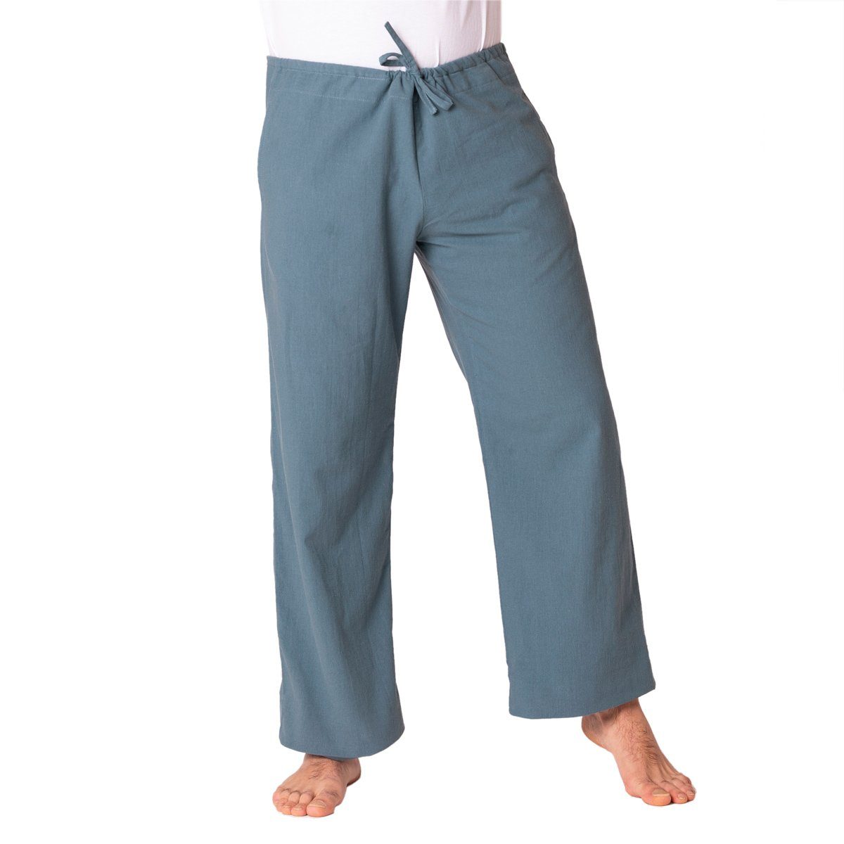 PANASIAM Stoffhose Bequeme Unisex Stoffhose aus feiner Baumwolle für Damen und Herren Freizeithose mit Taschen Relaxhose in großer Farbauswahl