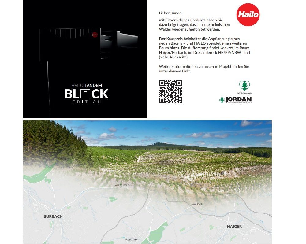 15 Black Abfallsammler Edition Edition Unterschrank Drehtür 3666851 Hailo 30cm limitiert, 2x Black Mülleimer Liter mit ab