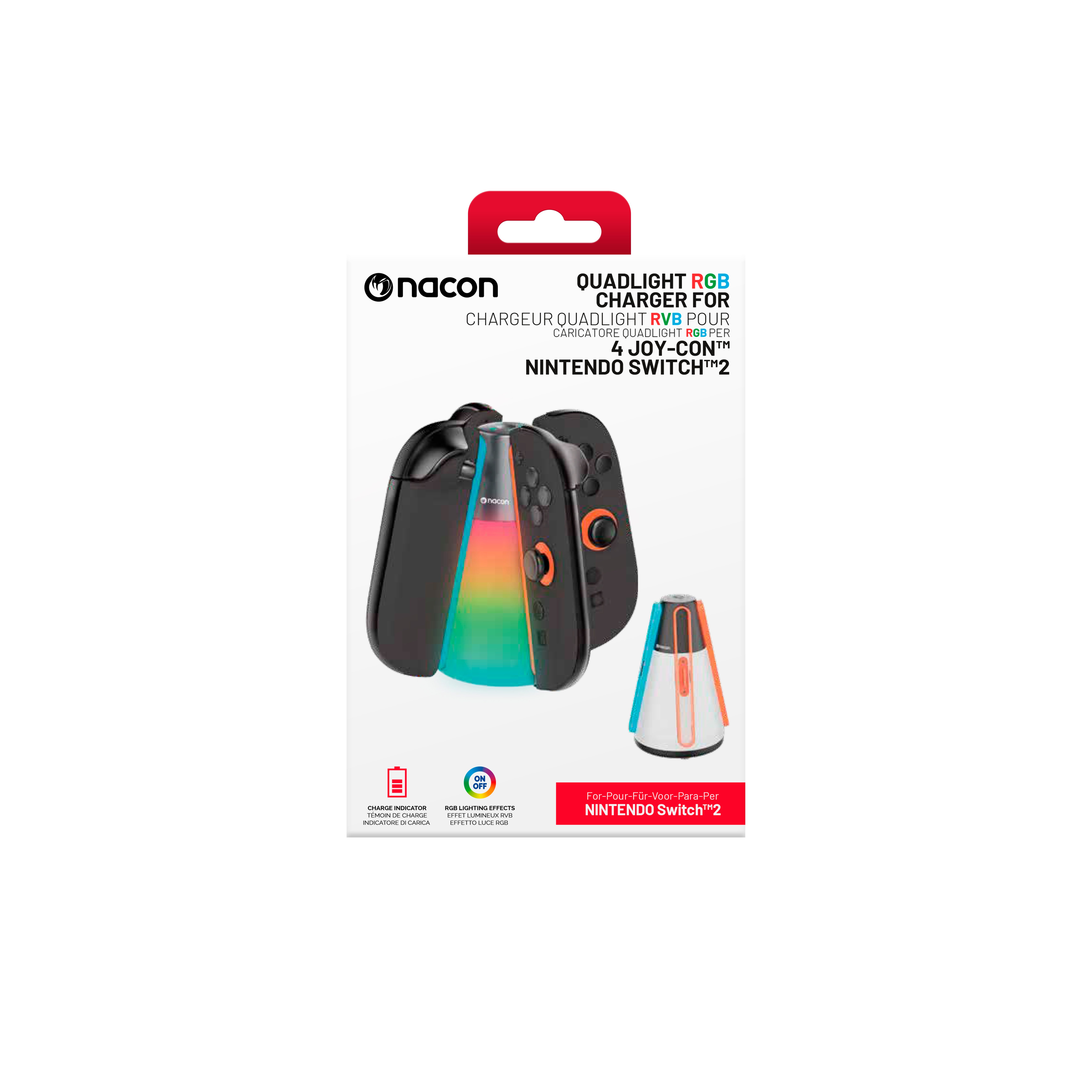 nacon Konsolen-Dockingstation NACON Quad Charger Switch 2