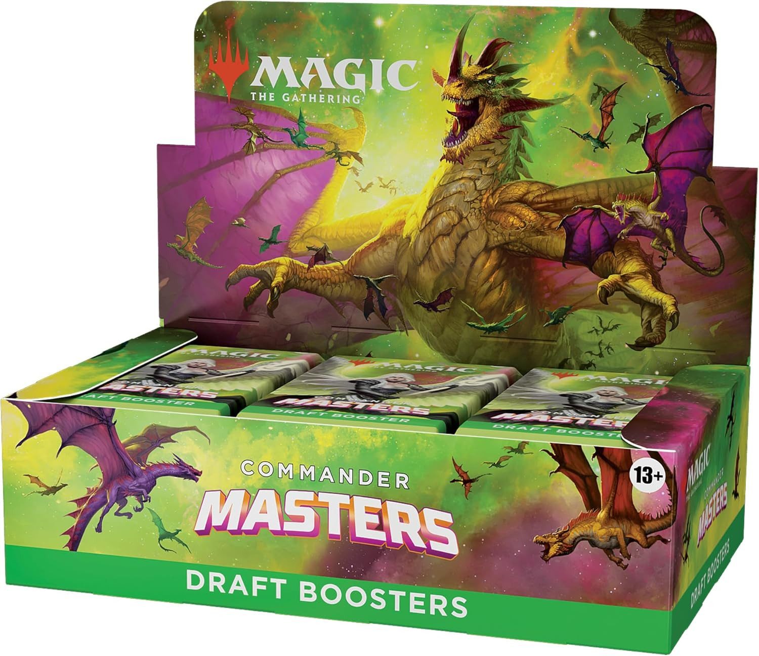 Magic the Gathering Sammelkarte Commander Masters Draft Booster Display Englisch, Includes 24 Booster Packs