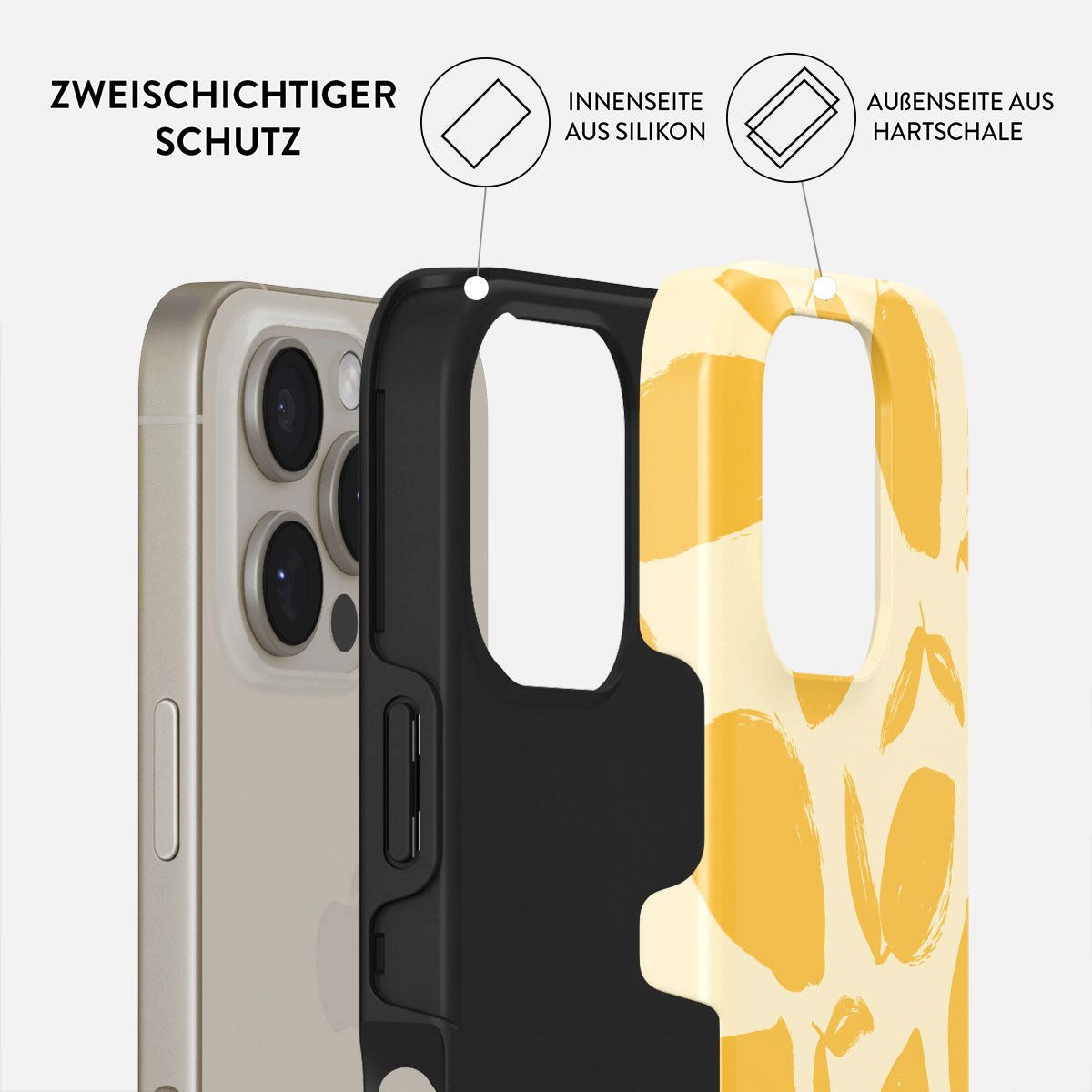 BURGA Handyhülle Tough MagSafe Case Lemon Tart iPhone 16 Pro