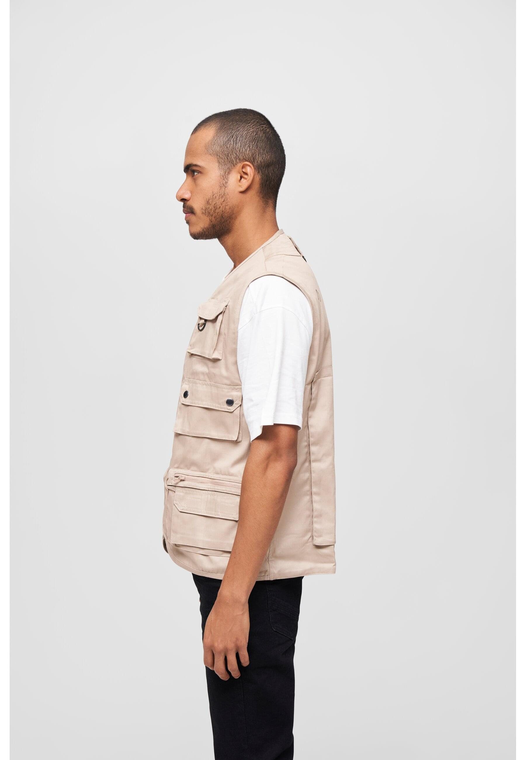 Brandit Steppweste Herren Hunting (1-tlg) beige Vest