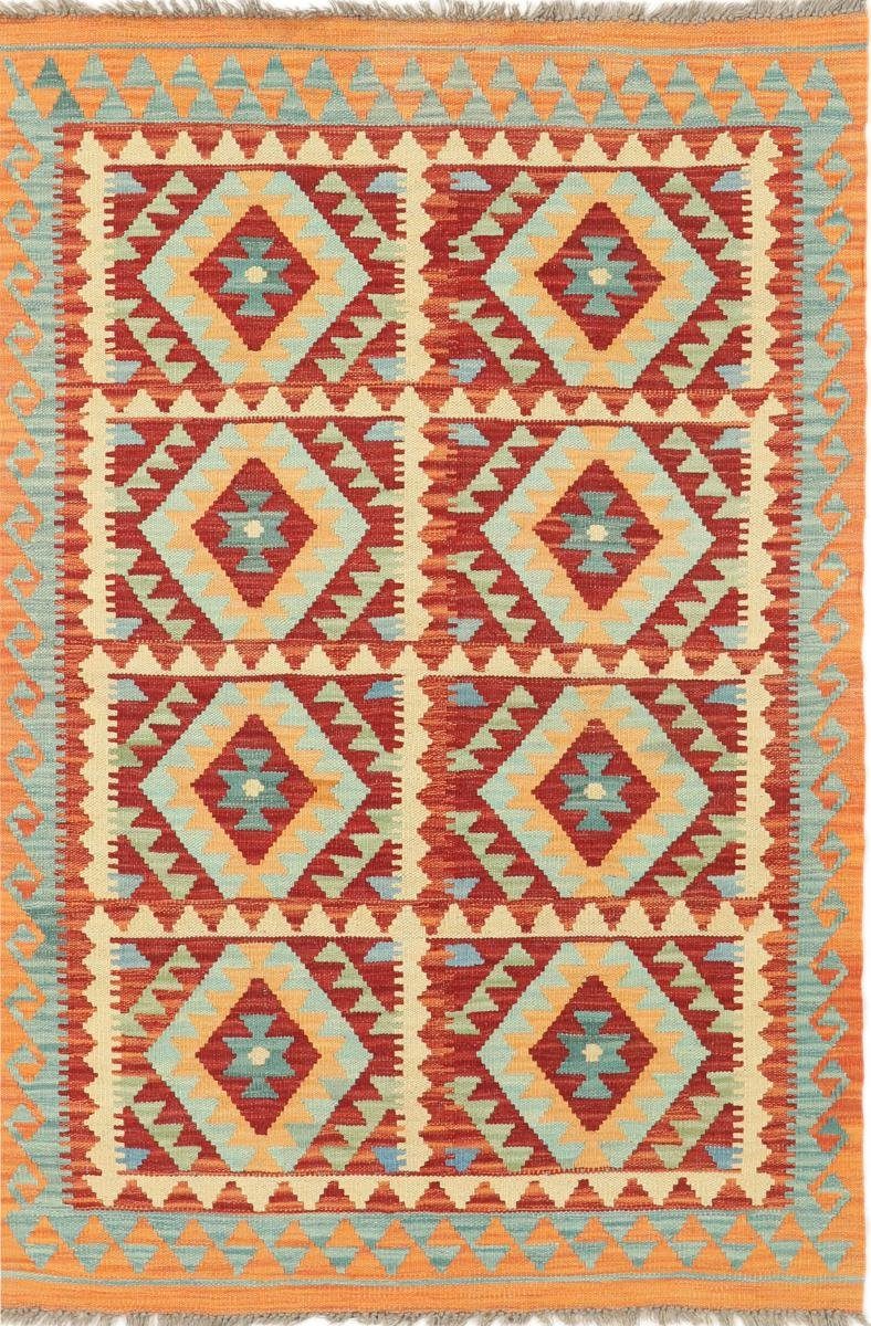 Orientteppich Kelim Trading, 3 Handgewebter mm Höhe: Nain 100x150 rechteckig, Orientteppich, Afghan