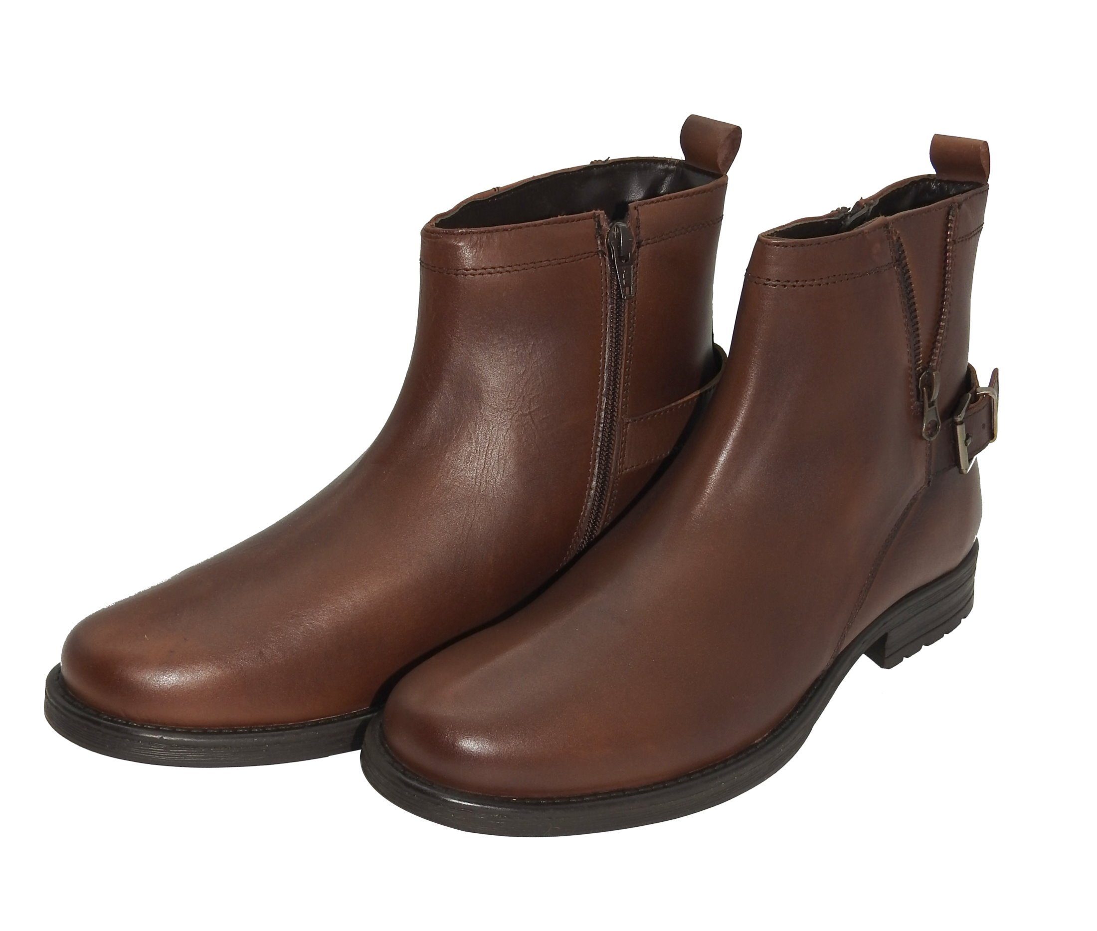 dynamic24 Stiefelette Leder Herren Winter Boots Winterschuhe Bootie Stiefel  Stiefeletten Schuhe braun online kaufen | OTTO