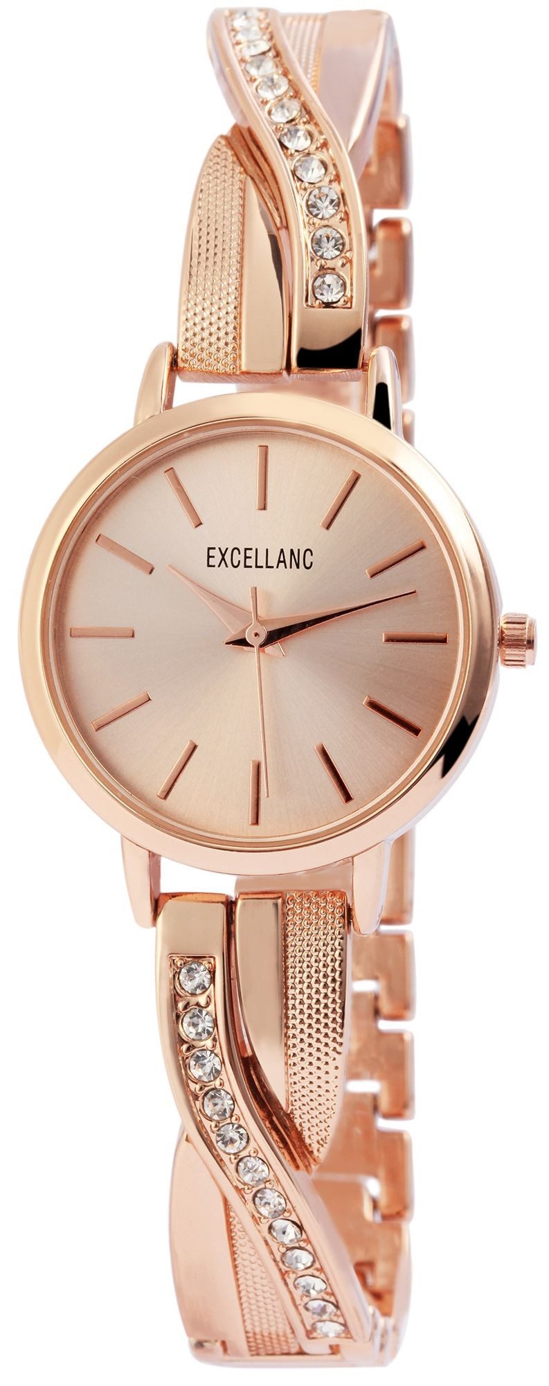Quarzuhr EX0338 Excellanc Damenuhr mit Metallarmband