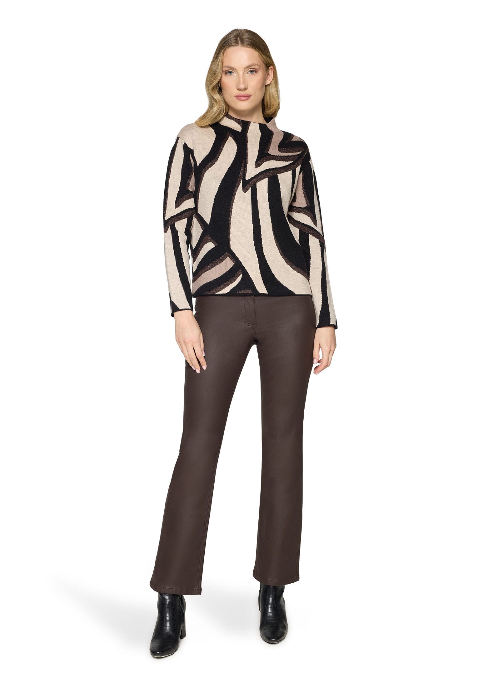 Betty Barclay Strickpullover Damen mit Stehkragen (1-tlg)