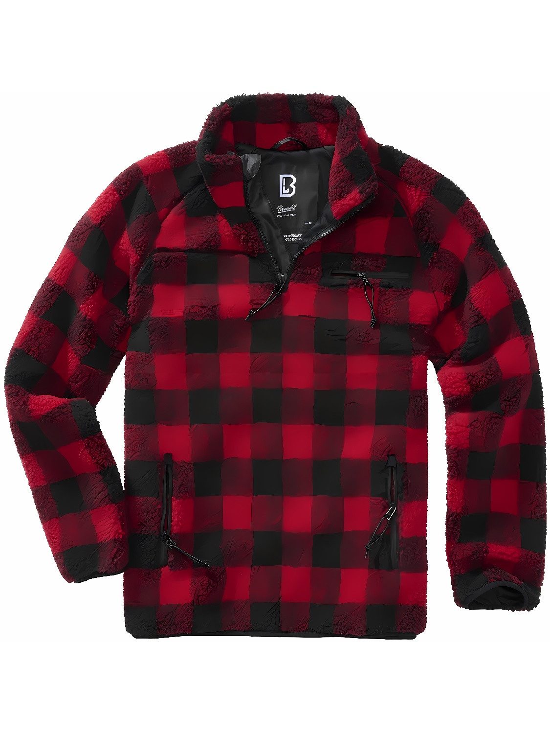 Kapuzenpullover Brandit Herren Teddyfleece Troyer