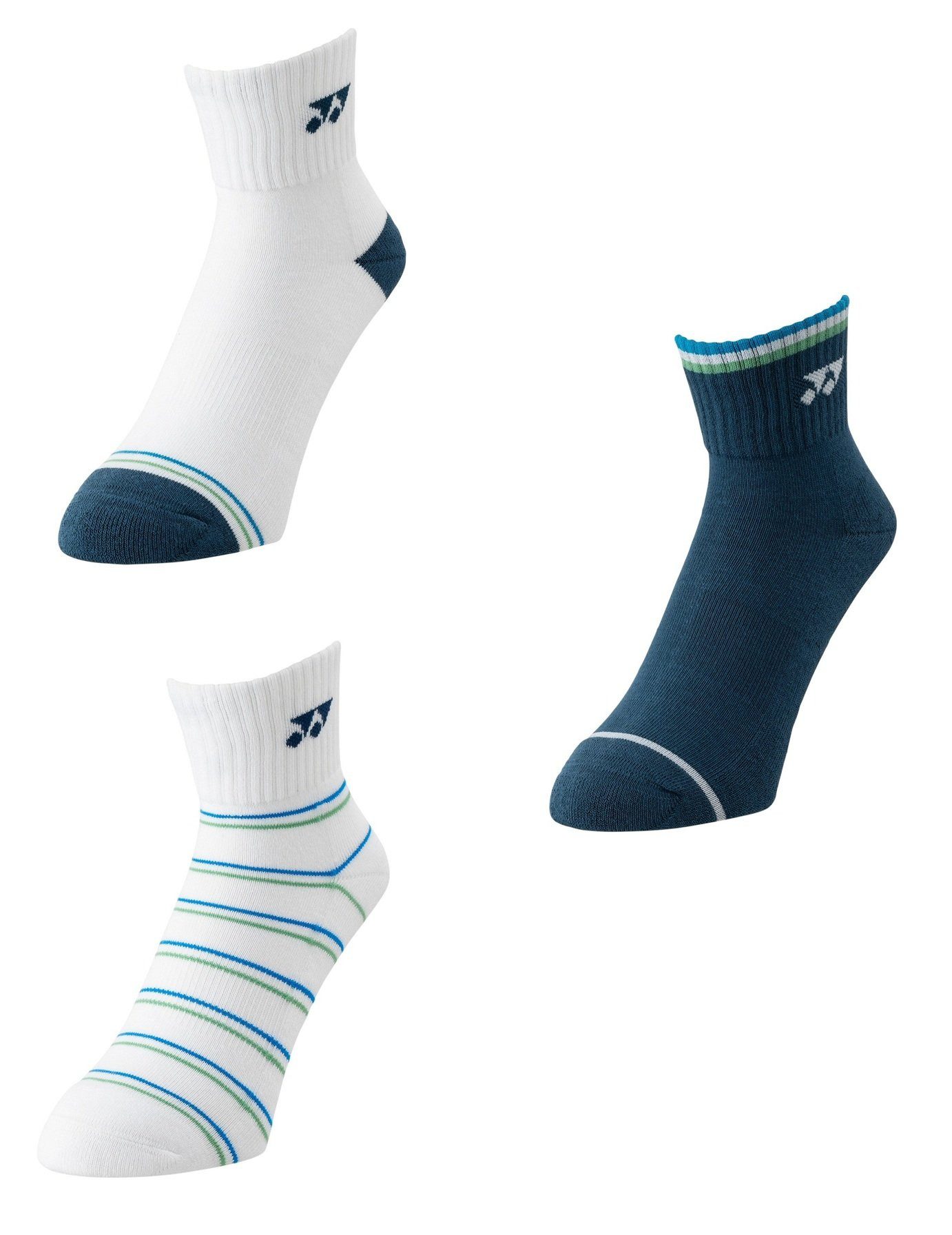 Yonex Sportsocken Quarter 19236 2025 blau/weiss Herren - 3 Paar günstig online kaufen