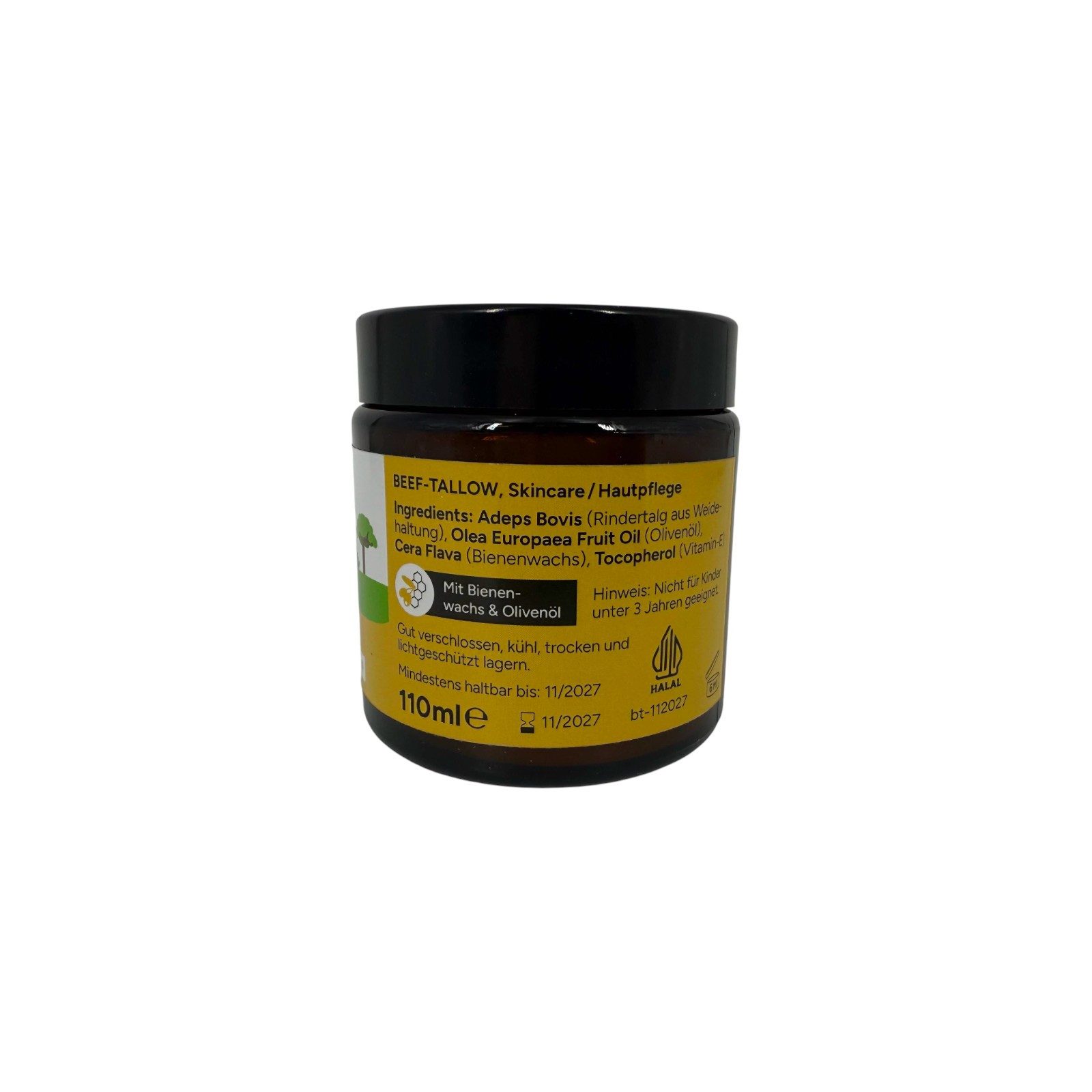Oildem Körpercreme Beef Tallow Creme, Rindertalg Skincare, Halal, 110ml