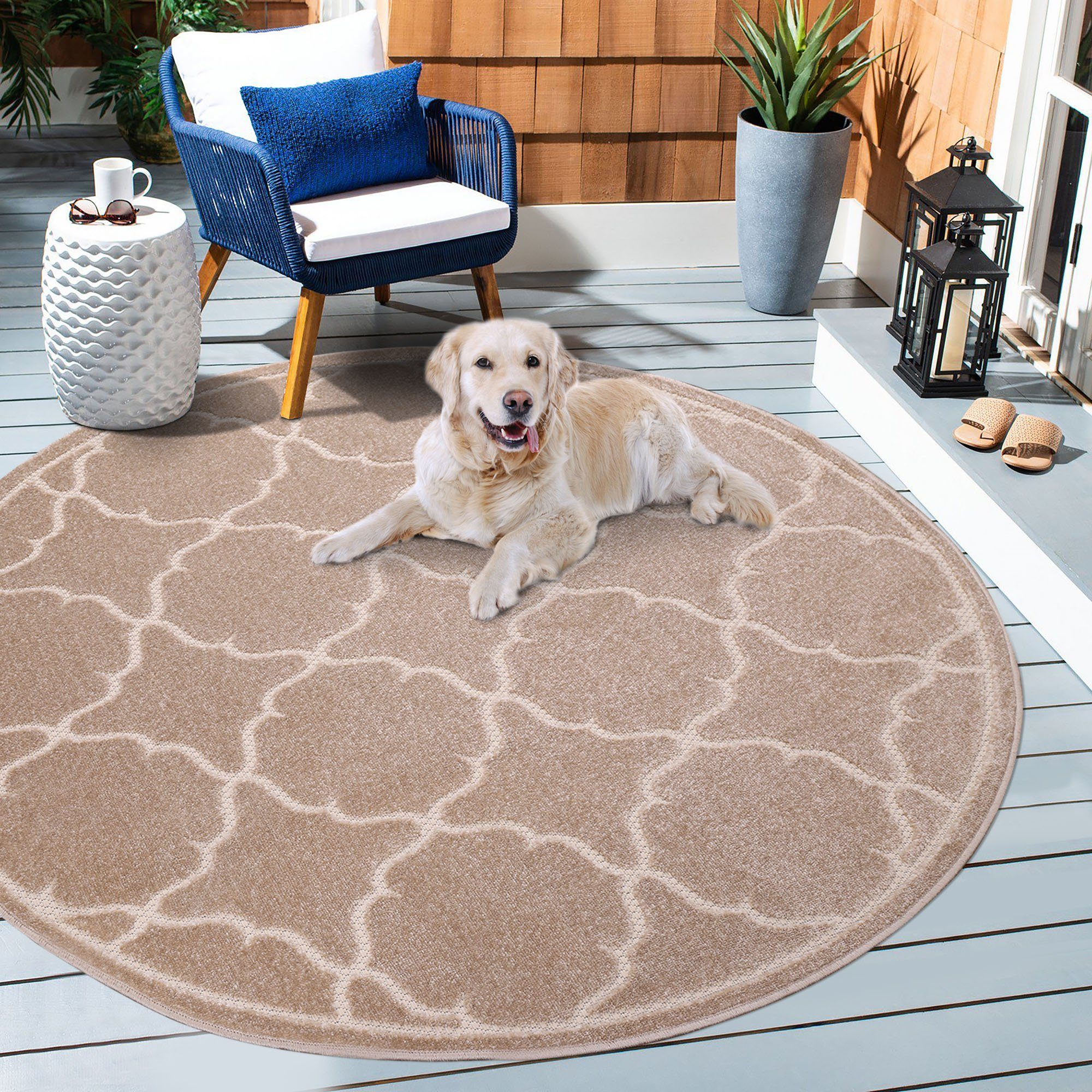 Sanat Teppich Berlin, rund, Höhe: 6 mm, In -und Outdoor geeignet, robust un günstig online kaufen