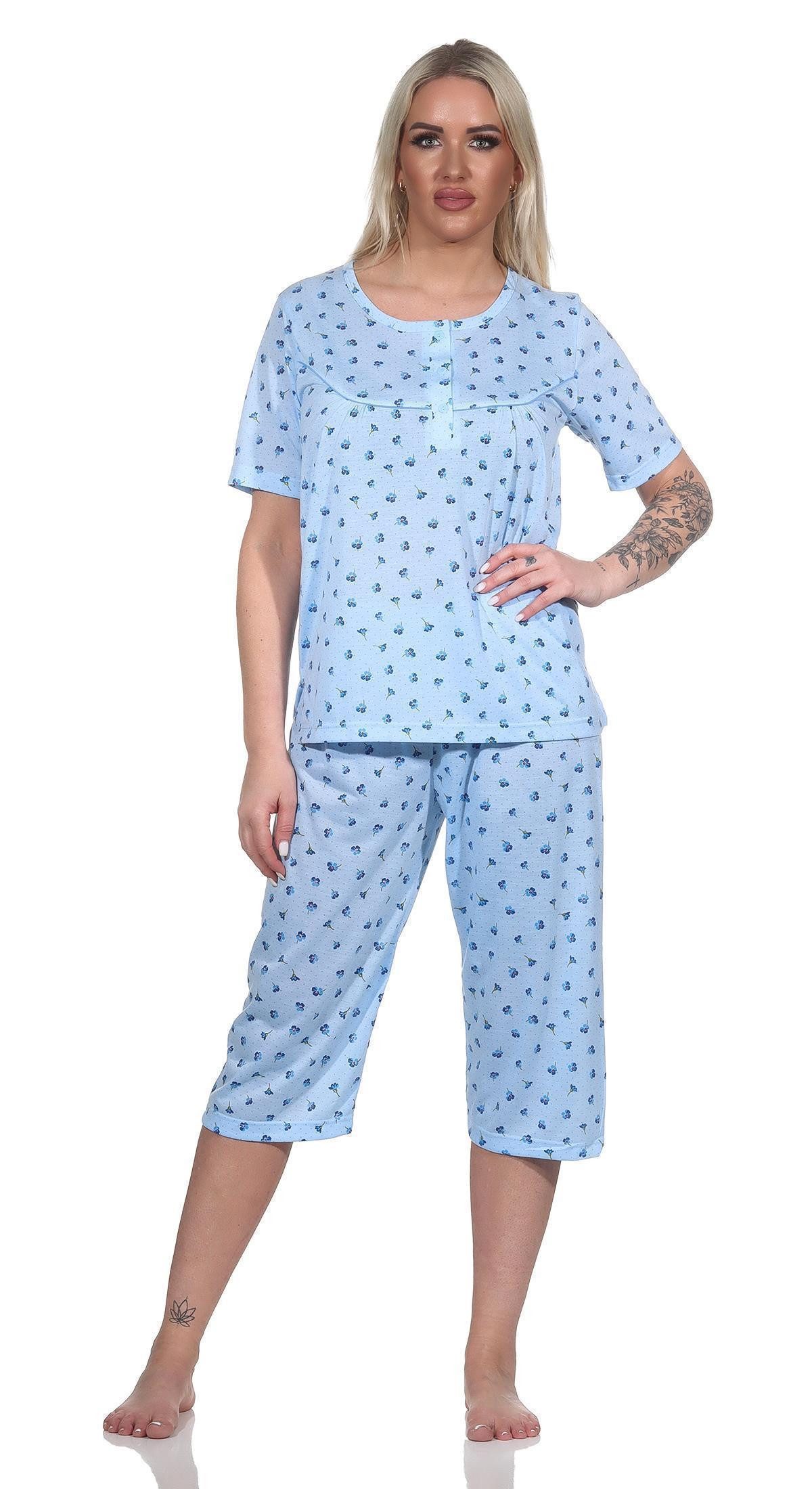 EloModa Pyjama Damen Pyjama 3/4 Hose günstig online kaufen