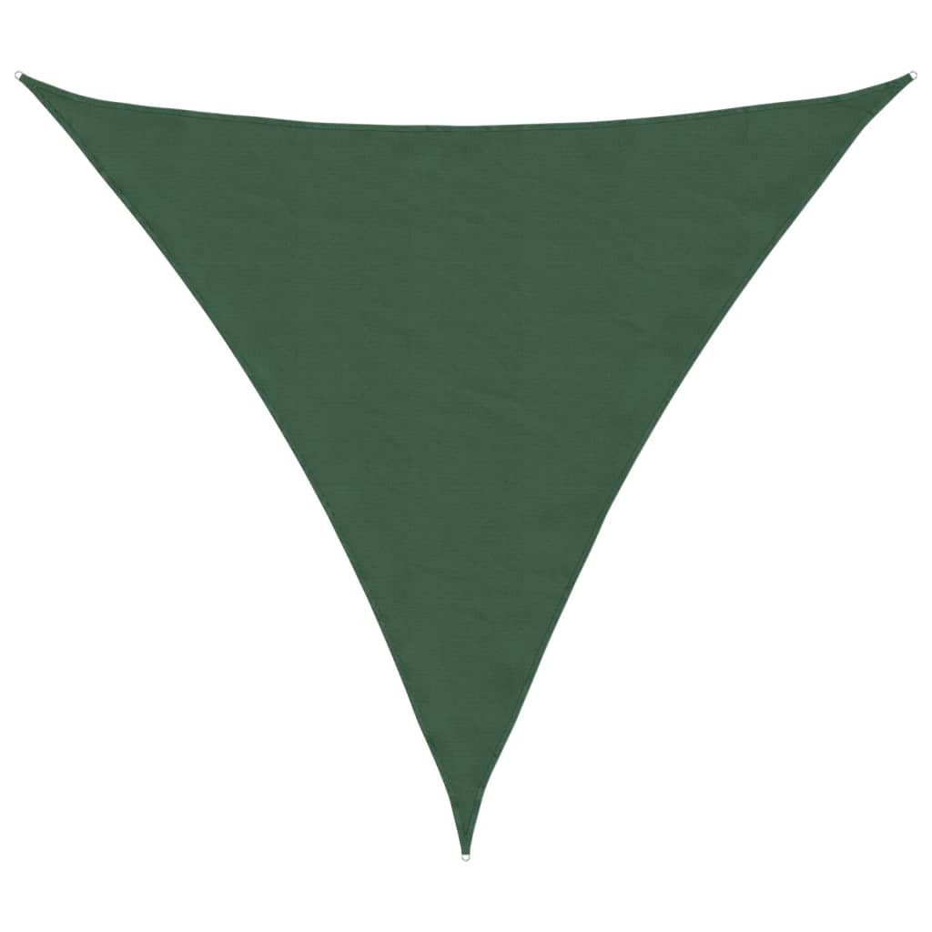 vidaXL Sonnensegel Sonnensegel Oxford-Gewebe Dreieckig 6x6x6 m Dunkelgrün, (1-tlg)