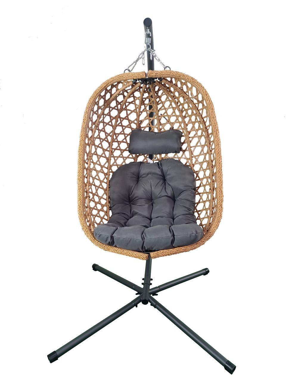 CHILLROI Relaxsessel faltbarer Hängesessel, 105x119x195 cm