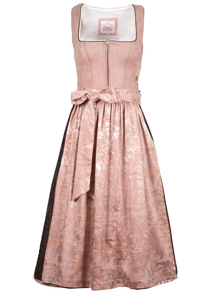 MarJo Dirndl Dirndl Danou 70cm Länge flamingo/lakritz