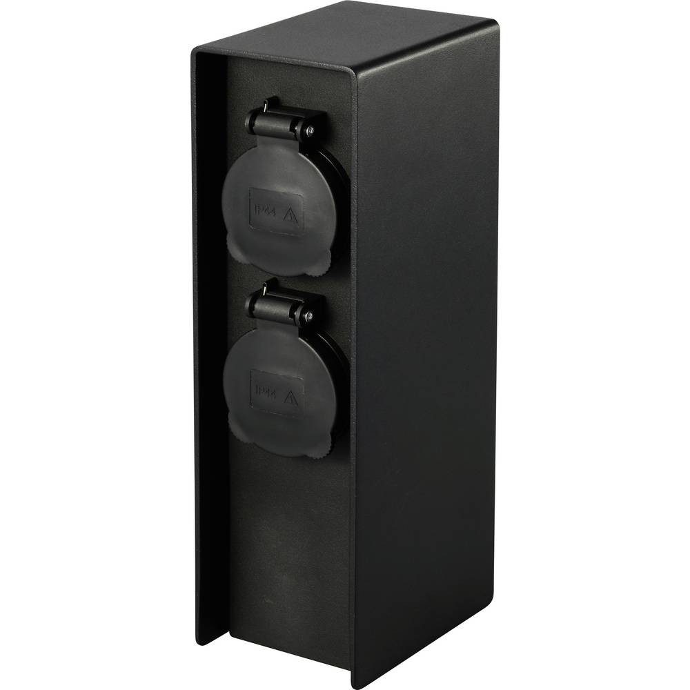 Sygonix Gartensteckdose Garten Розеткиsäule 4fach SY-6121658, erhöhter Berührungsschutz, mit Erdspieß