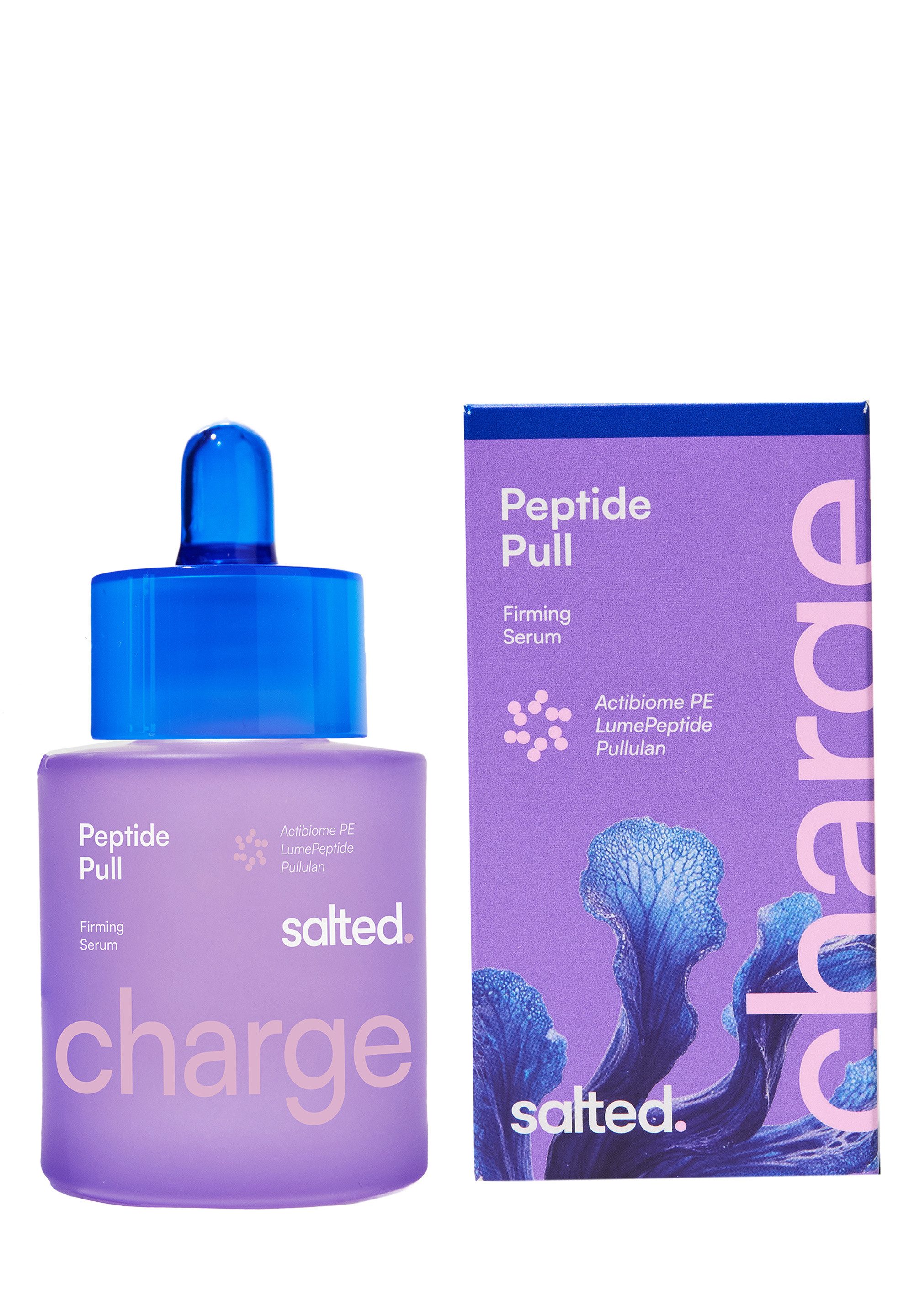 salted. Anti-Falten-Serum Straffendes Peptid Serum Peptide Pull, Leichtes Peptid Serum mit Actibiome PE, Peptid-Komplex und Pullulan