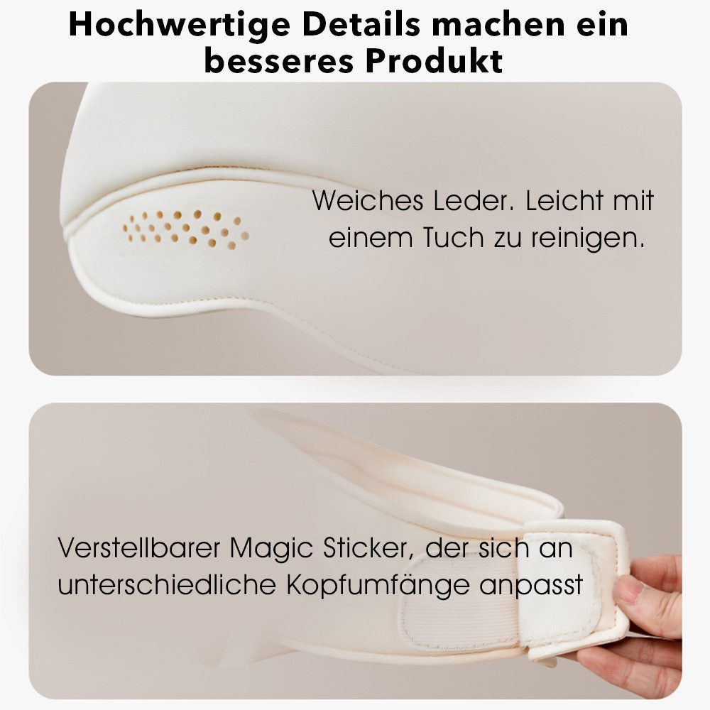 oyajia Massagegerät Elektrisches Kopfmassagegerät, 360°Abdeckung Tragbare Kopf, Augen, Migränekappe für Frauen, entspannen, wärmen, Wiederaufladbar mit USB, 4 Kompressionsmodi zur Linderung von Migräne