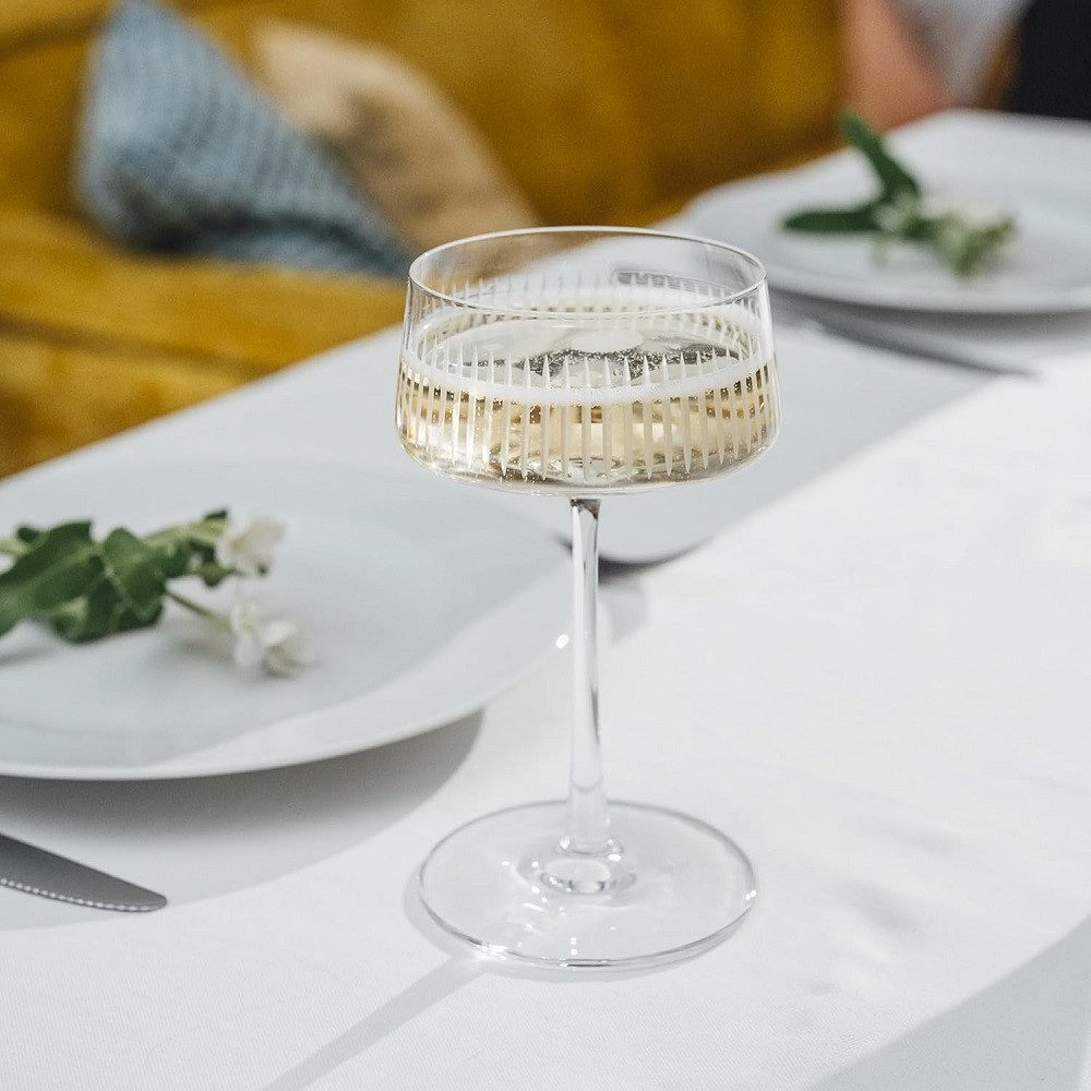 Stölzle Sektglas Stölzle Lausitz New York Bar Soho Champagnerschale 316 ml 6er Set, Glas