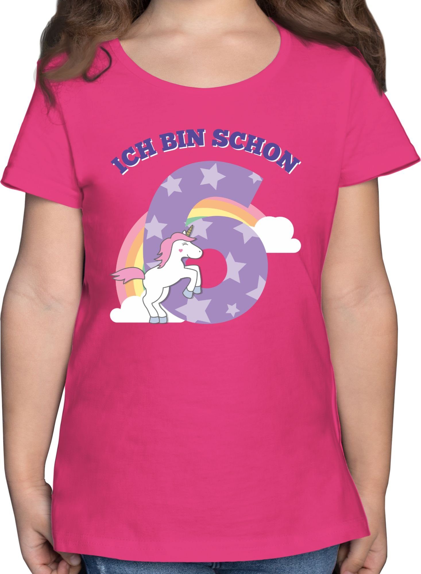 Shirtracer T-Shirt »Ich bin schon 6 Einhorn - Geburtstag Geschenk Kinder -  Mädchen Kinder T-Shirt« Kindergeburtstag Geburtstagsgeschenk online kaufen  | OTTO