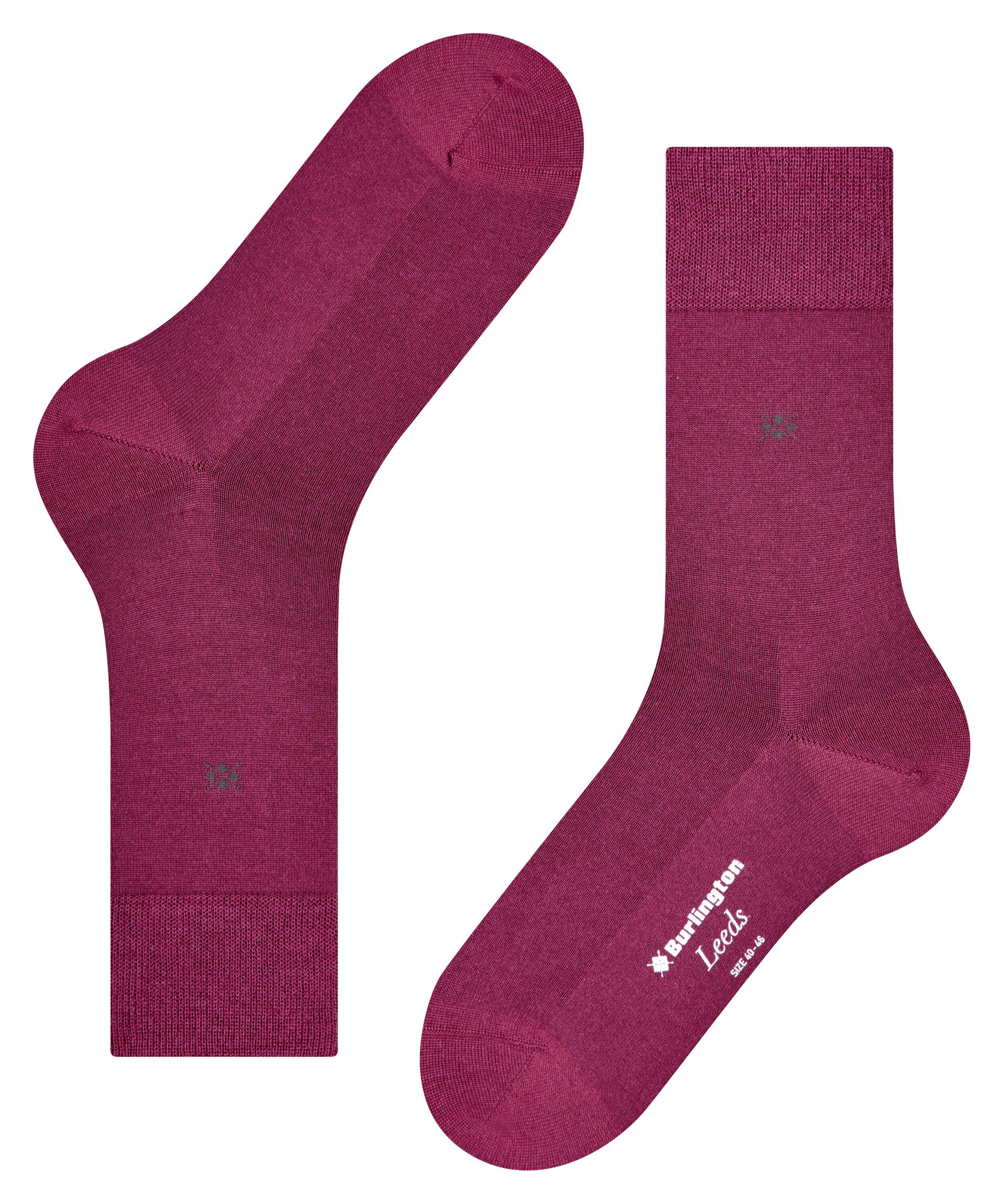 (1-Paar) Socken Burlington (8005) merlot Leeds