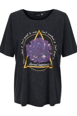 MIAMODA Rundhalsshirt T-Shirt oversized Mandala Vintage-Optik