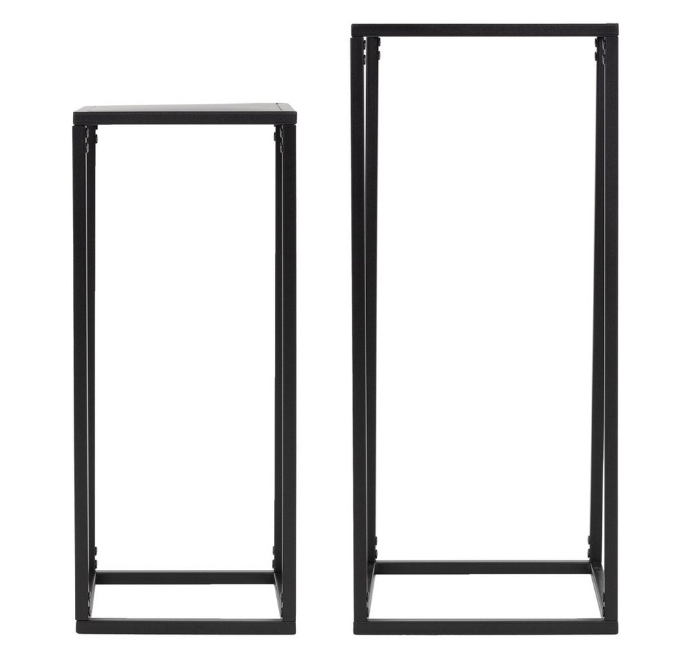 Thumbnail - ML-DESIGN Blumenständer Pflanzenständer Set aus Metall Pflanztopf Deko Blumenhocker (4 St), Blumentopfständer Schwarz We...