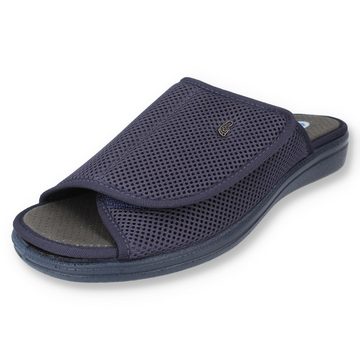 Dr. Orto Schuhe für Damen und Herren mit Klett, Blau Klettschuh (1 Paar, Herausnehmbare Innensohle, Open-Toe) Individuell verstellbar