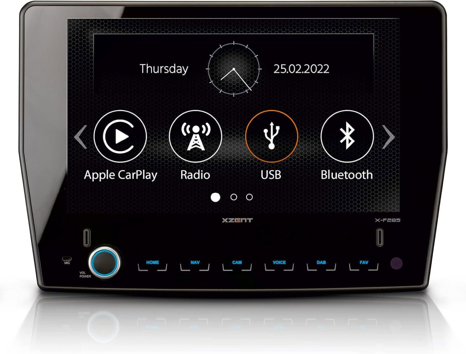 Xzent X-F285, 9" CarPlay Infotainer Ford Transit Autoradio (Freisprecheinrichtung)