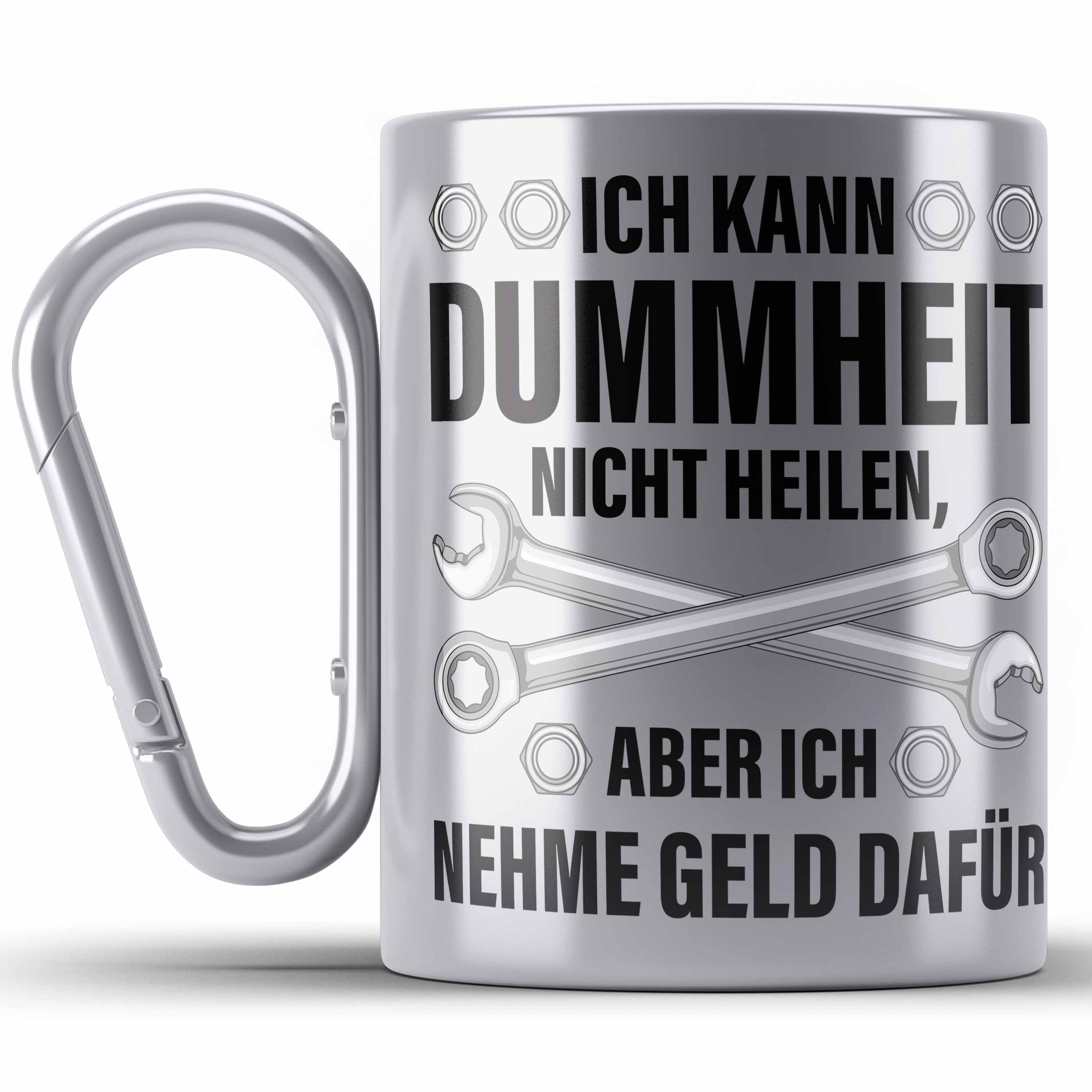 Trendation Thermotasse KFZ Mechaniker Geschenk Lustig Edelstahl Tasse Automechaniker Handwerk