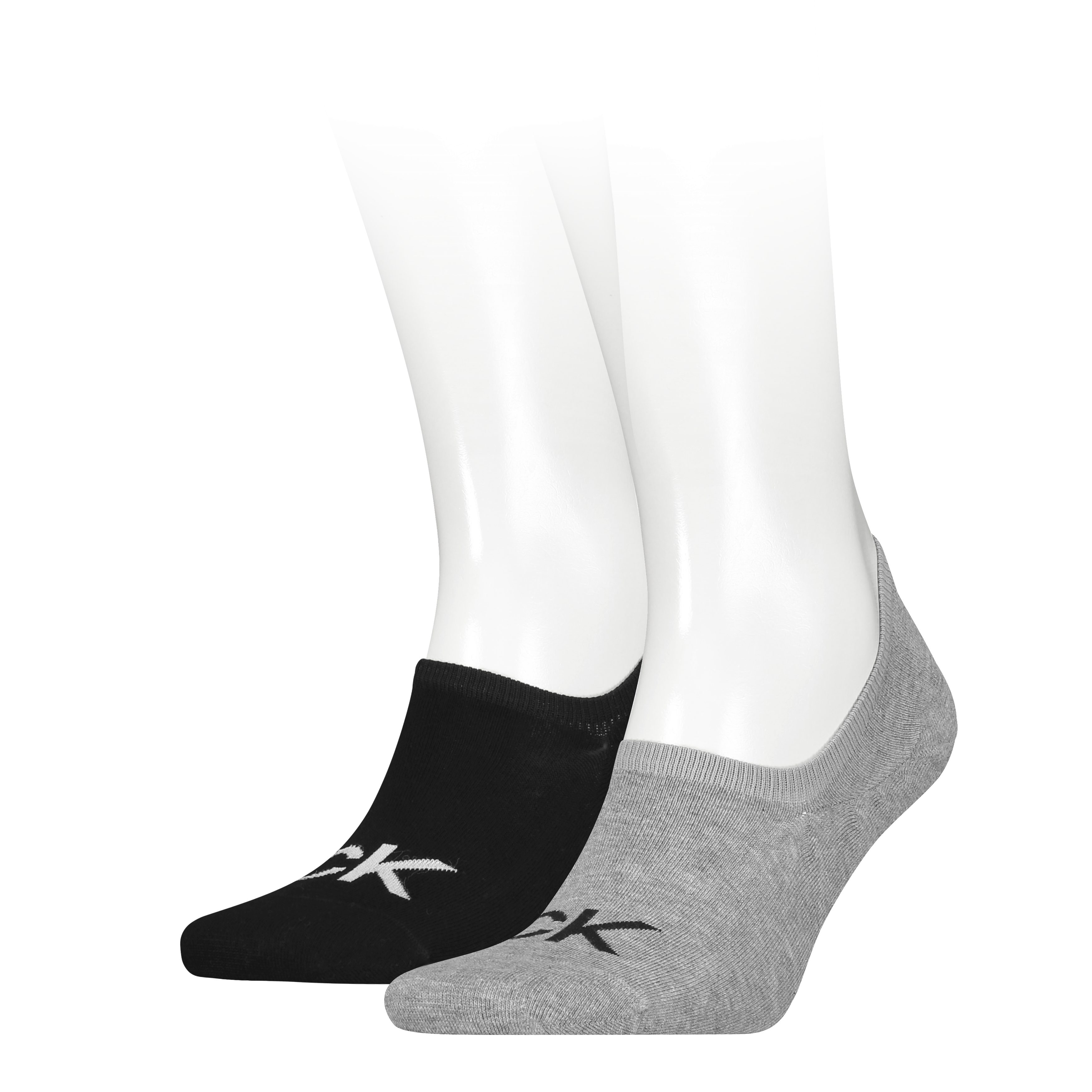 Calvin Klein Jeans Füßlinge CK MEN FOOTIE HIGH CUT 2P LOGO (2 Paar) High-Cut, No Show Socks, Anti-Slip-Ferse, CK Logo