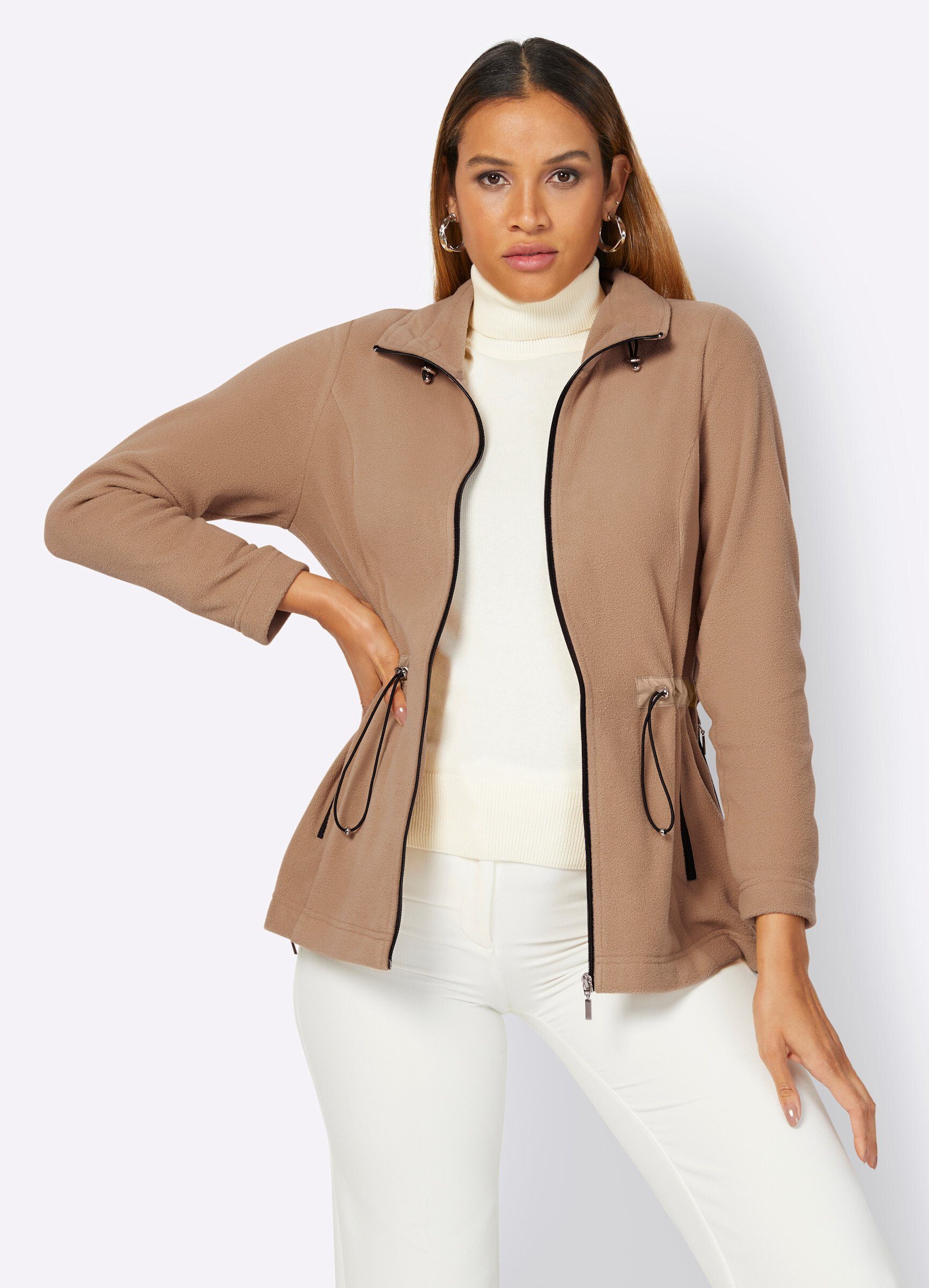 creation L Fleecejacke Fleece-Jacke Langarm günstig online kaufen