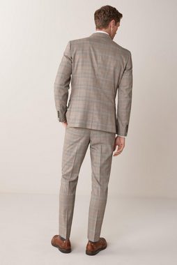 Next Baukastensakko Anzug mit Karomuster: Skinny Fit Jacke (1-tlg)
