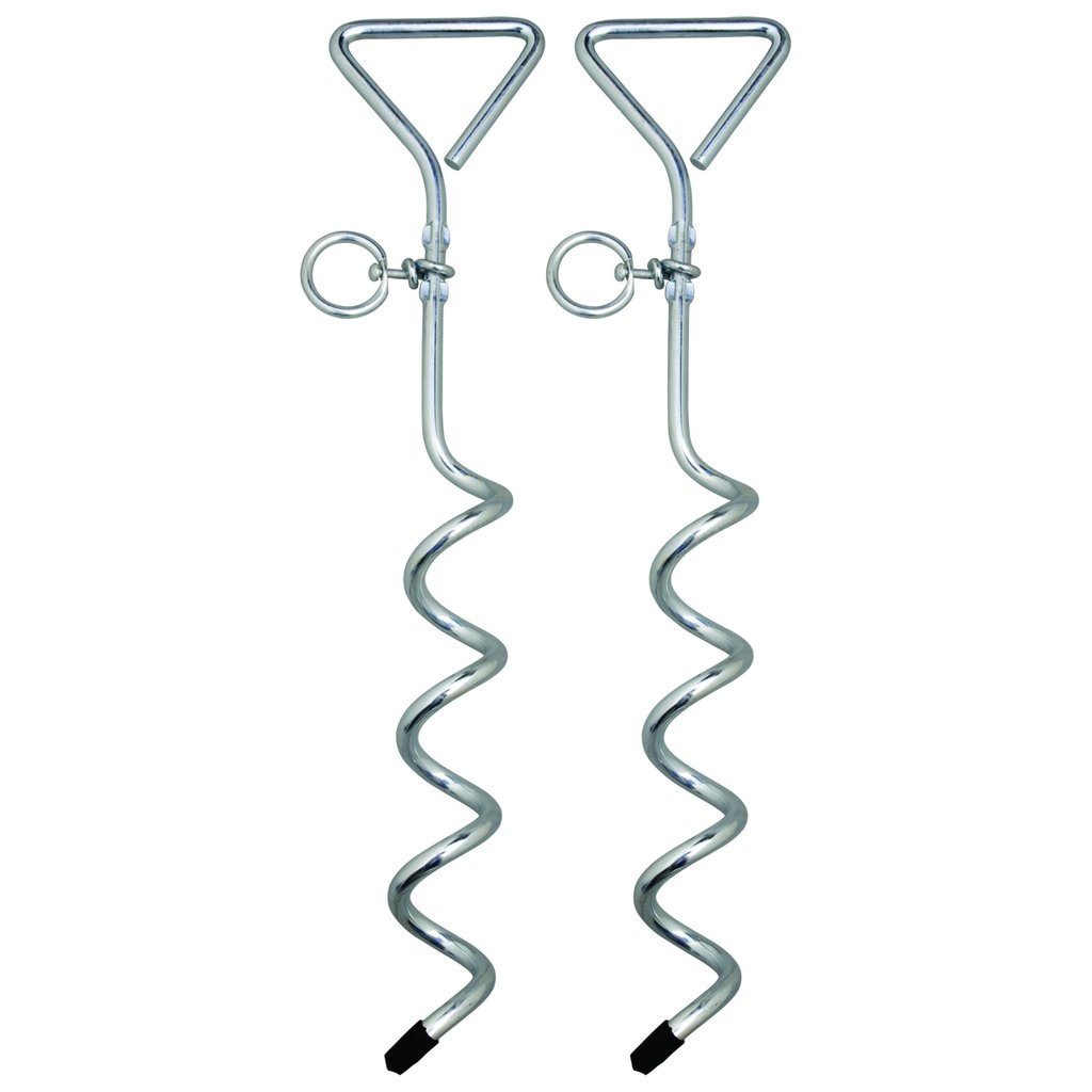 AceCamp Zelthering Schraubhering Edelstahl 2er Set für Zelt und Vorzelt, (2-St), Schraubprofil, rostfreier Stahl, 2er Set