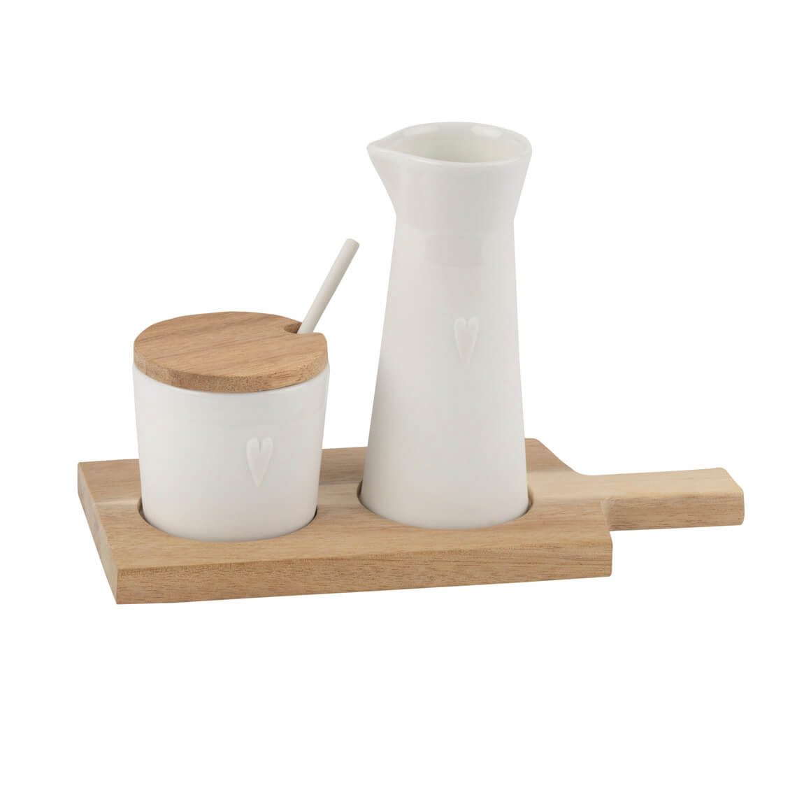 Räder Milchkännchen Räder Guten Appetit Kleine Freunde Milch und Zucker Set, (Zuckerdose, Milchkännchen und Brettchen)