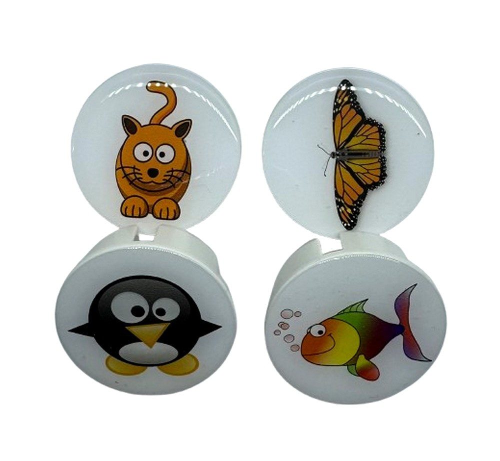 STECKEL Wanddekoobjekt 4xHochwertige STECKEL Steckdosenabdeckungen–Staub&Spritzschutz Deko (Spar-Set, 4 St., 4er Set (4 Stück enthalten), abwaschbar, kein Ausbleichen bei direkter Sonneneinstrahlung