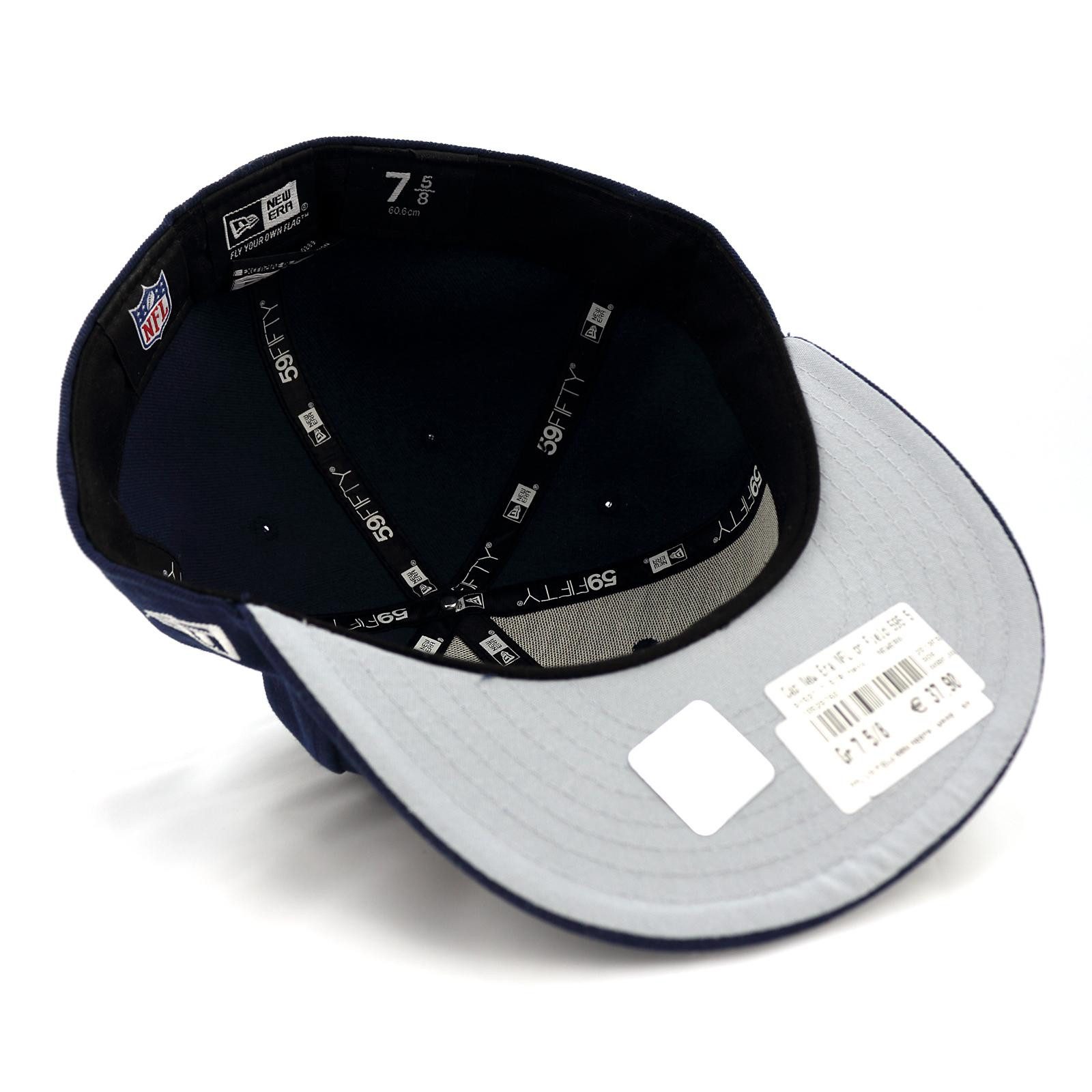 New Era Fitted Cap Cap New Era NFL on Field 5950 Neepat gerader Schirm