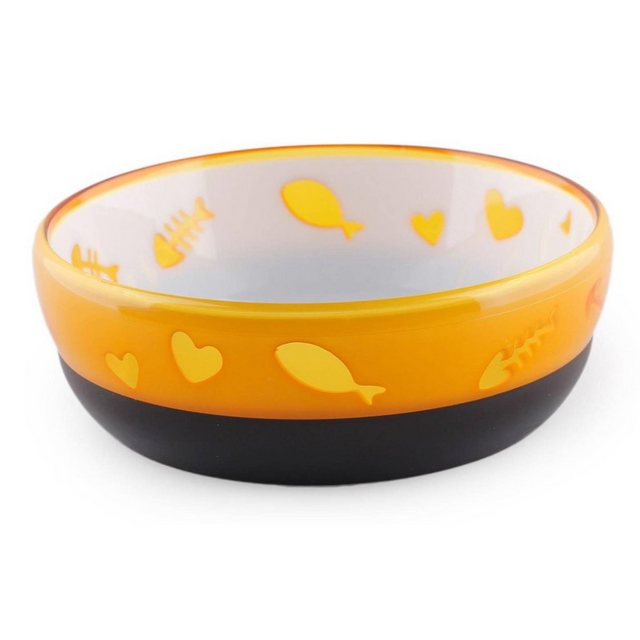 PETGARD Futternapf Cat Love Bowl – Katzennapf Fressnapf, Kunststoff, Wassernapf 220 ml orange