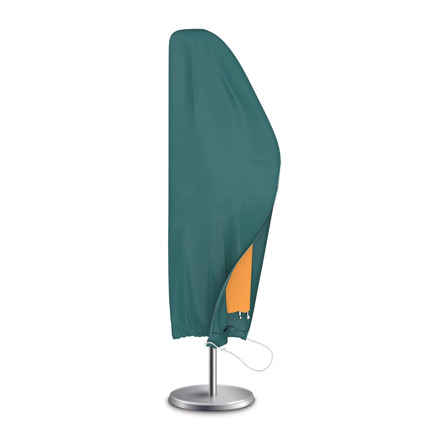 Kronenburg Sonnenschirm-Schutzhülle Schutzhülle Ampelschirm grün - Wetterfest, UV-beständig, 265 cm (Schutzhülle), Wasserdicht, winterfest, ideal für Schirme bis 500 cm Durchmesser