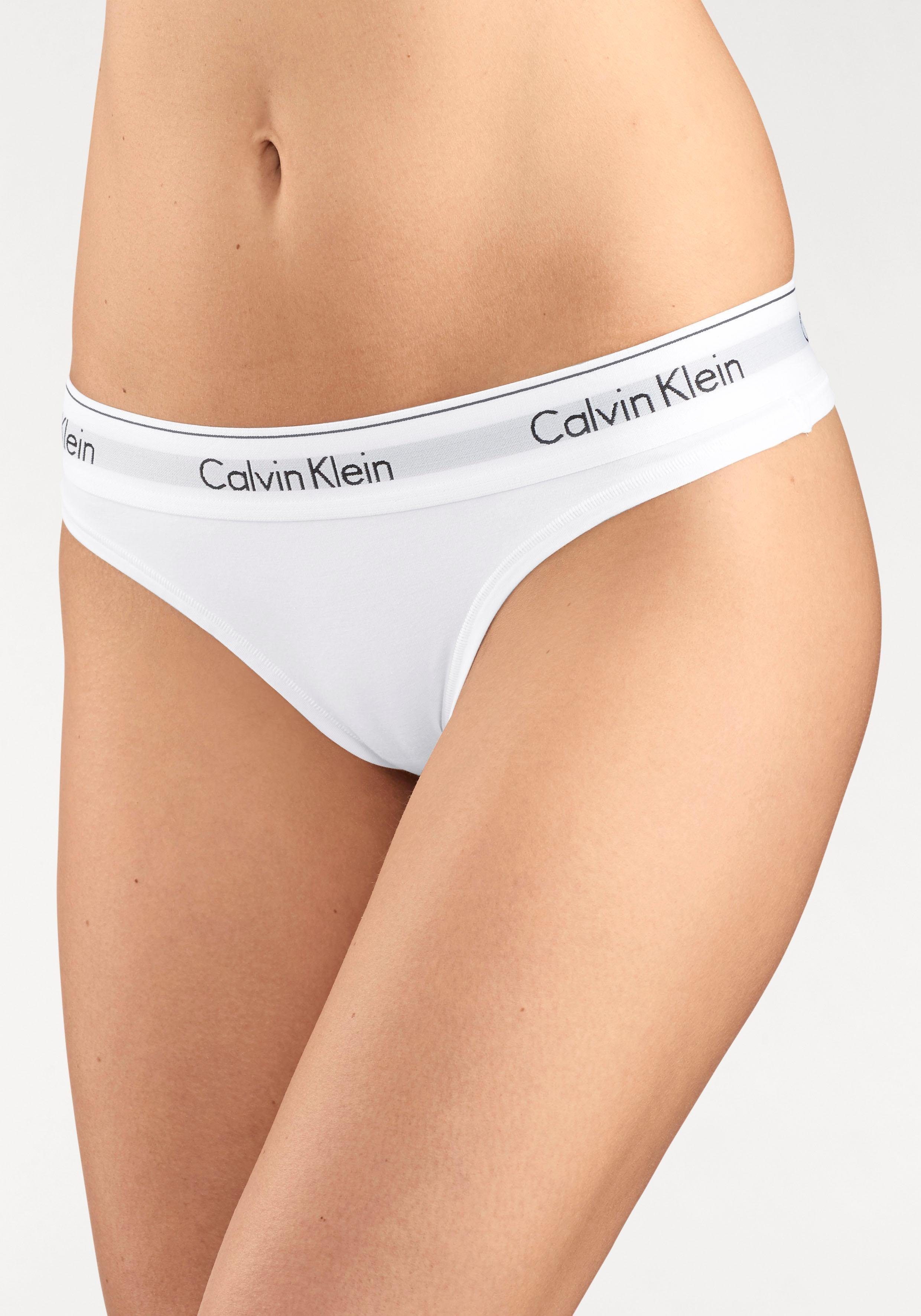 Calvin Klein Underwear String MODERN COTTON mit breitem Bündchen