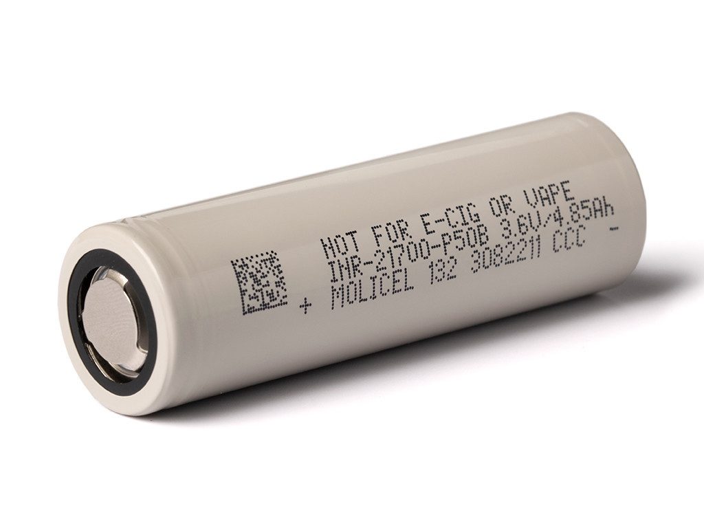 Molicel INR21700-P50B, 5000mAh Li-Ionen-Akku, 3,6V - 3,7V -21700 Akku 60A für Akku (1 St)