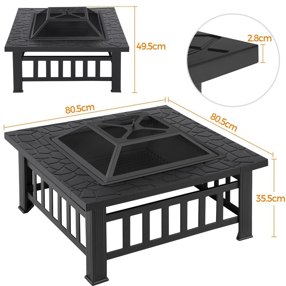 Yaheetech Feuerschale, Fire Pit für Terrasse günstig online kaufen