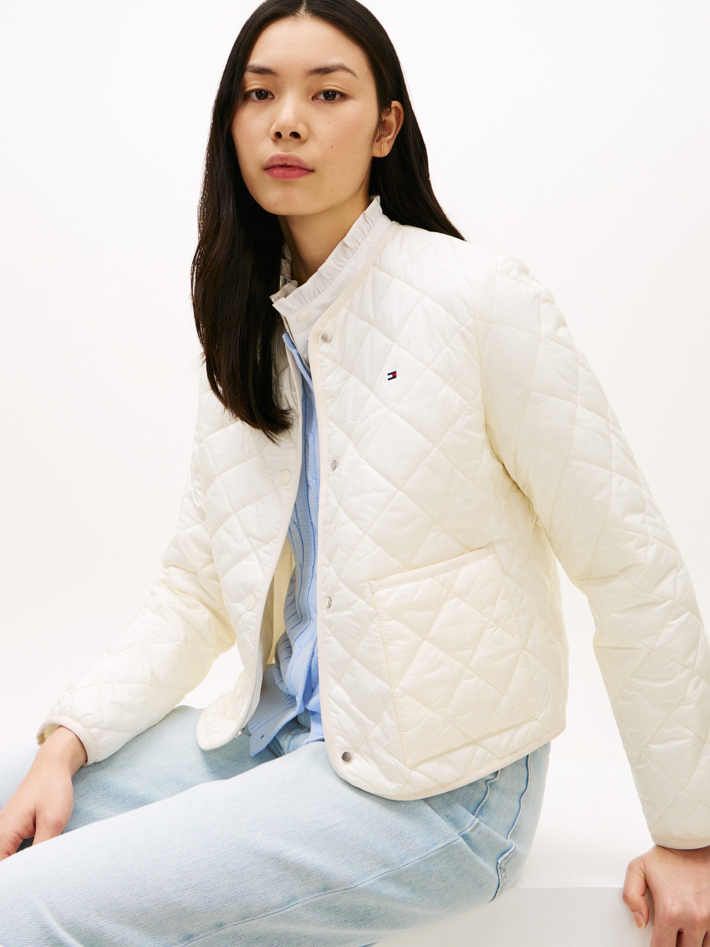 Tommy Hilfiger Steppjacke LW PADDED REG QUILTED JACKET in leicht verkürzter Länge, Regular Fit