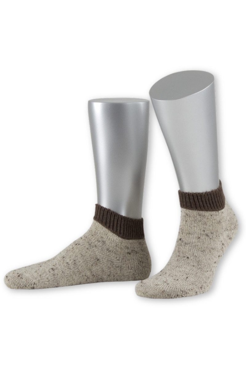 Lusana Trachtensocken Trachtensocken - LOFERL-SOCKEN - natur/braun, beige/braun