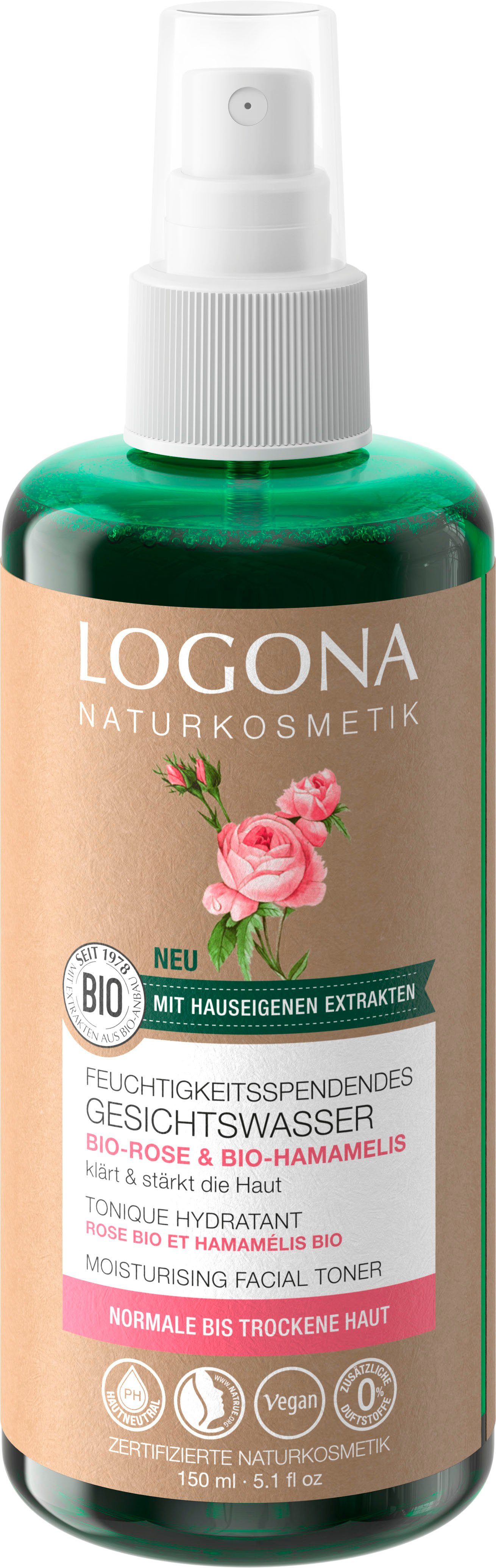 LOGONA Gesichtsfluid Gesichtswasser Feuchtigkeitsspendendes