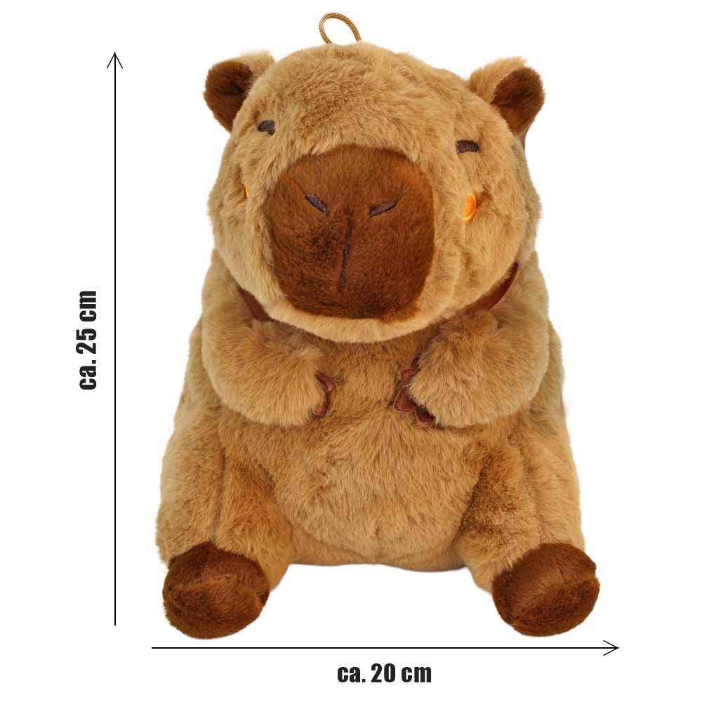 Landahl & Baumann Kuscheltier Capybara Plüschtier mit Rucksack - ca. 25 cm (1-St)