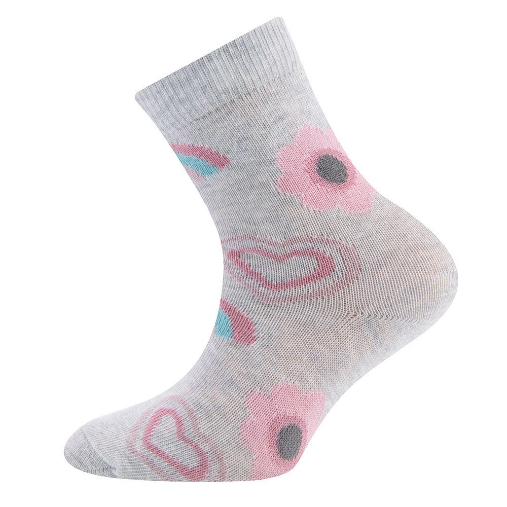 Ewers Socken Socken 6er Pack GOTS Blumen/Herzen (6-Paar)